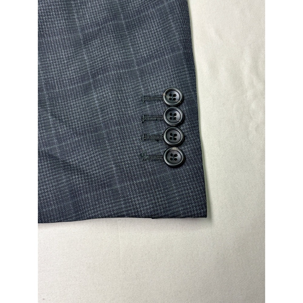 Canali x Su Misura Wool Plaid Windownpane Blazer Jacket Mens Italy Made 44L - Picture 3 of 15